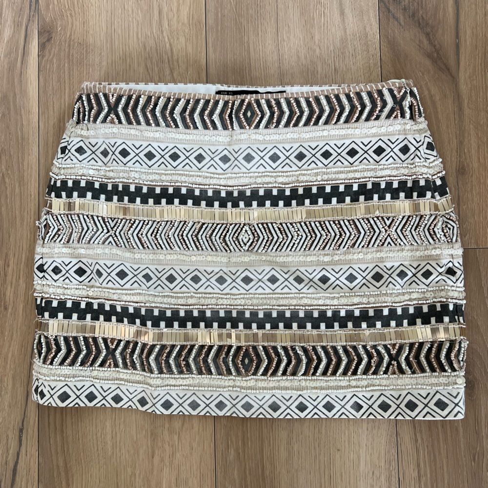 Zara beaded skirt